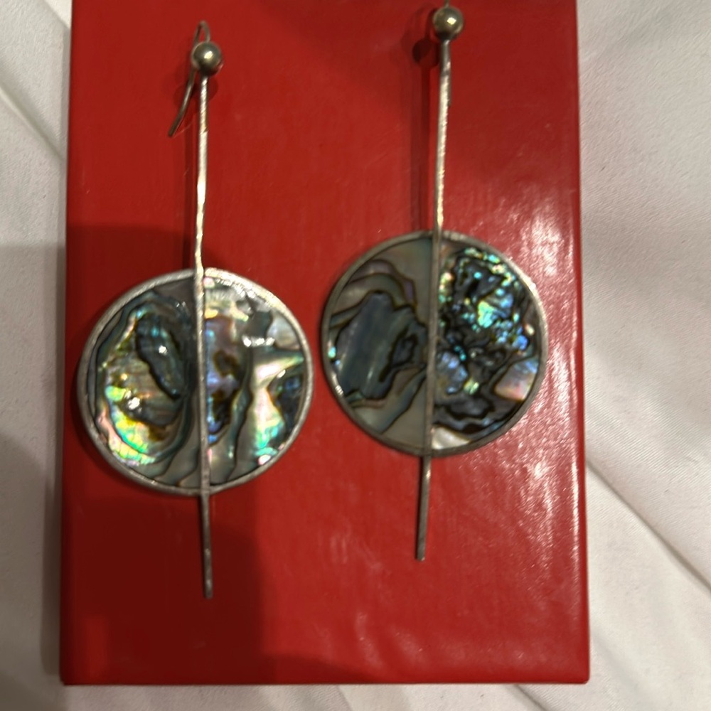 Earrings Abalone -Artisan